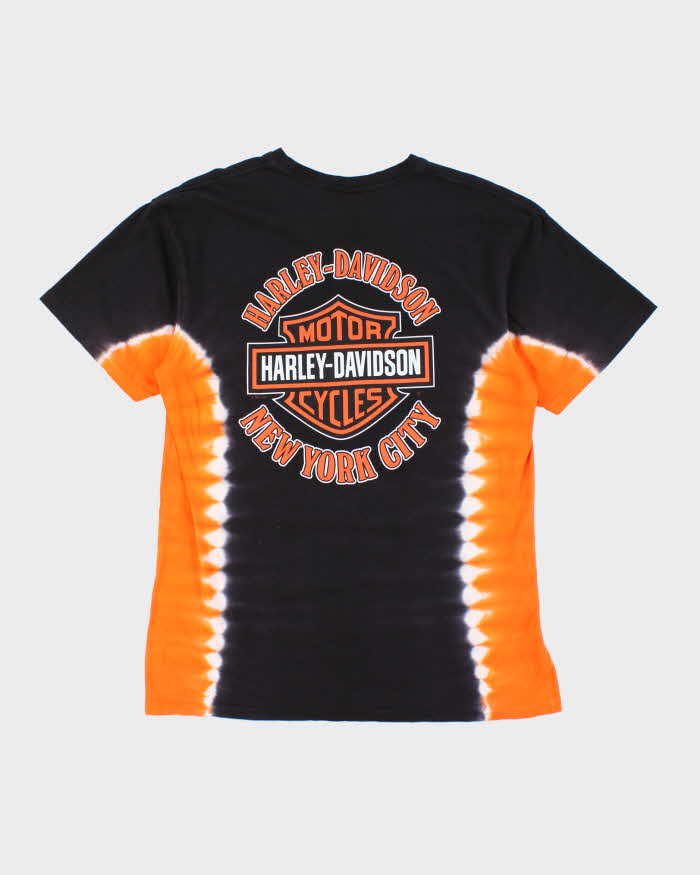 Vintage Harley Davidson Flame Eagle Tie Dye T-Shirt - L