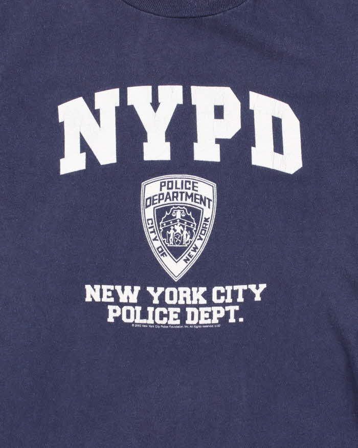Vintage Y2K NYPD Graphic T-Shirt - M