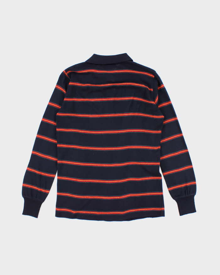Vintage 90's Wrangler Striped Lightweight Long Sleeve Polo Shirt - S