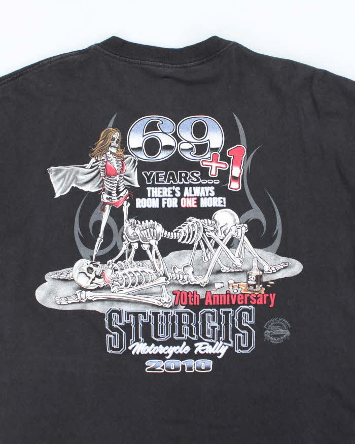 Vintage 2000's Sturgis 70th Anniversary Graphic Biker T-Shirt - XL