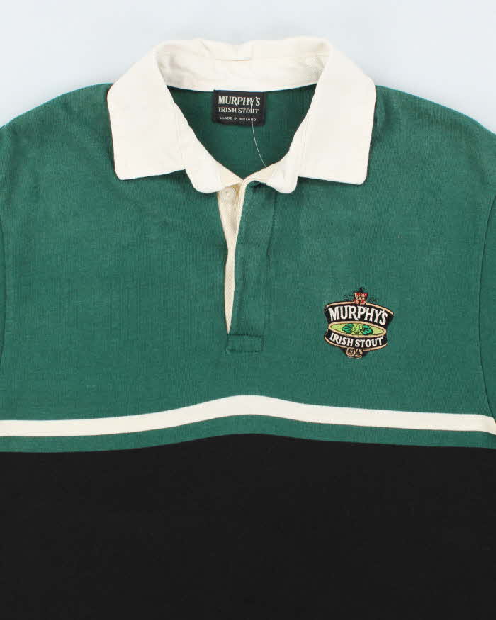 Vintage 90's Murphy's Irish Stout Embroidered Polo Shirt - M