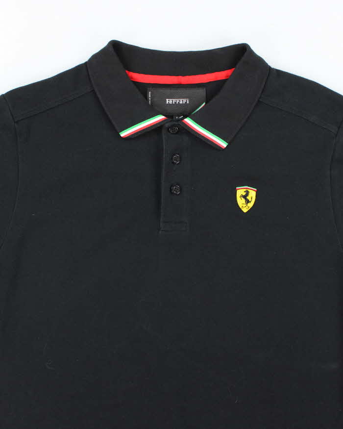 Vintage 2000's Ferrari Small Emblem Polo Shirt - L