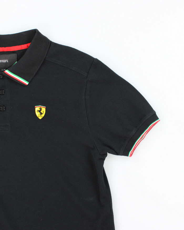 Vintage 2000's Ferrari Small Emblem Polo Shirt - L