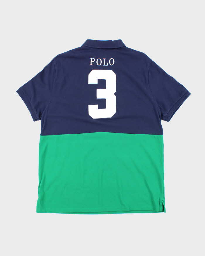 Vintage Y2K Ralph Lauren Big Horse Embroidered Polo Shirt - XL