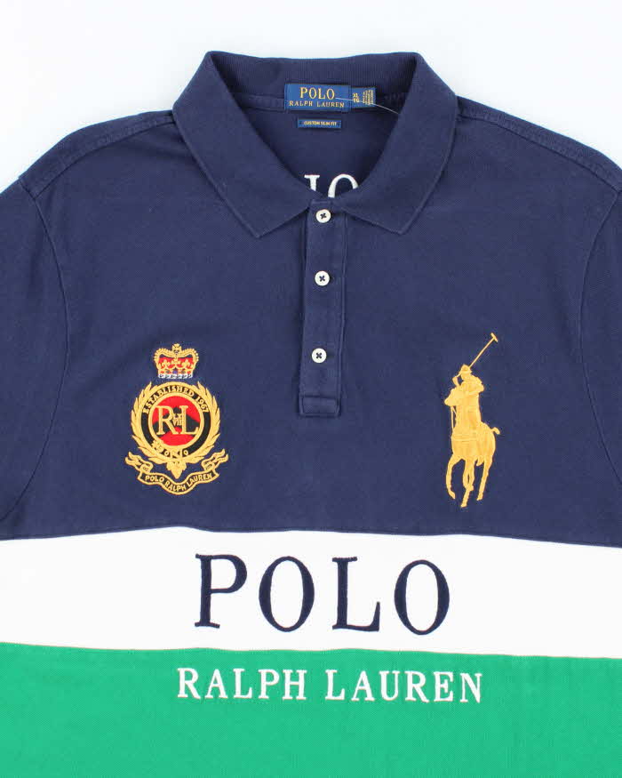 Vintage Y2K Ralph Lauren Big Horse Embroidered Polo Shirt - XL