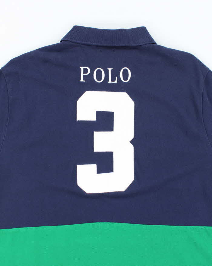 Vintage Y2K Ralph Lauren Big Horse Embroidered Polo Shirt - XL