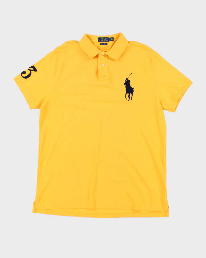 Vintage 2000's Ralph Lauren Big Horse Embroidered Polo Shirt - XL
