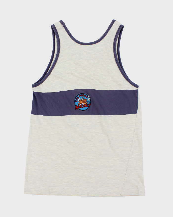 Vintage 90's Disney Mickey the Mail Pilot Graphic Print Vest - L