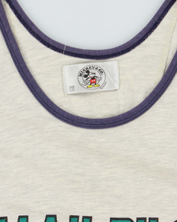 Vintage 90's Disney Mickey the Mail Pilot Graphic Print Vest - L