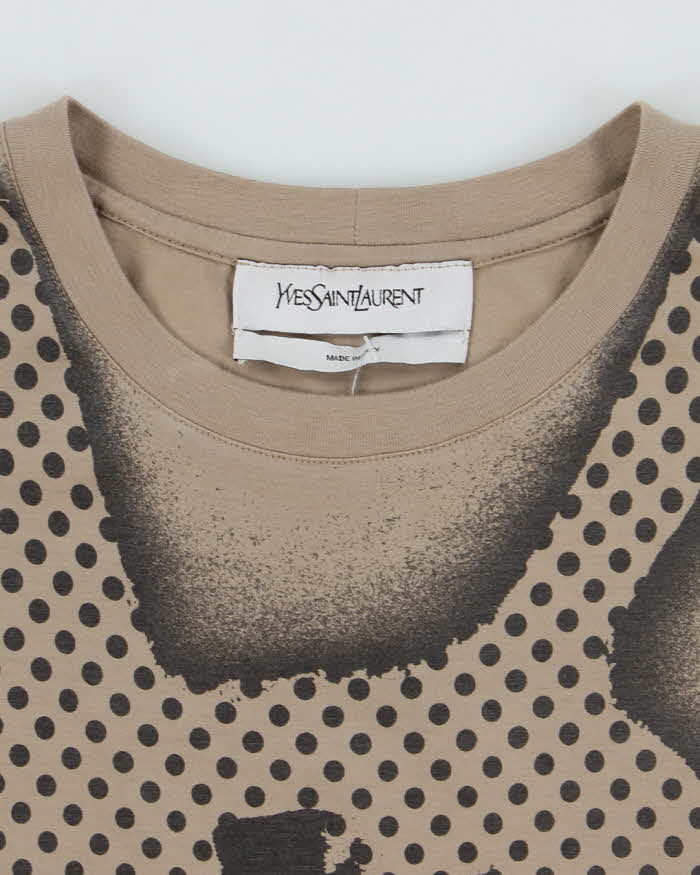 Vintage 90's Yves Saint Laurent Graffiti Graphic T-Shirt - M