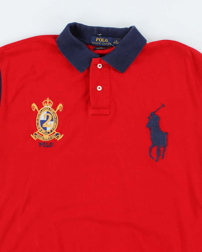 Vintage 2000's Ralph Lauren Big Horse Embroidered Polo Shirt - M