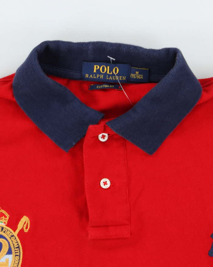 Vintage 2000's Ralph Lauren Big Horse Embroidered Polo Shirt - M