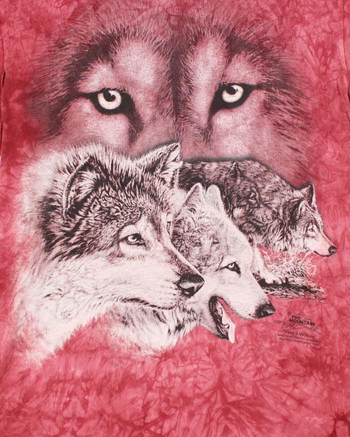 Vintage The Mountain Wolf Pack Tie-Dye T-Shirt - S