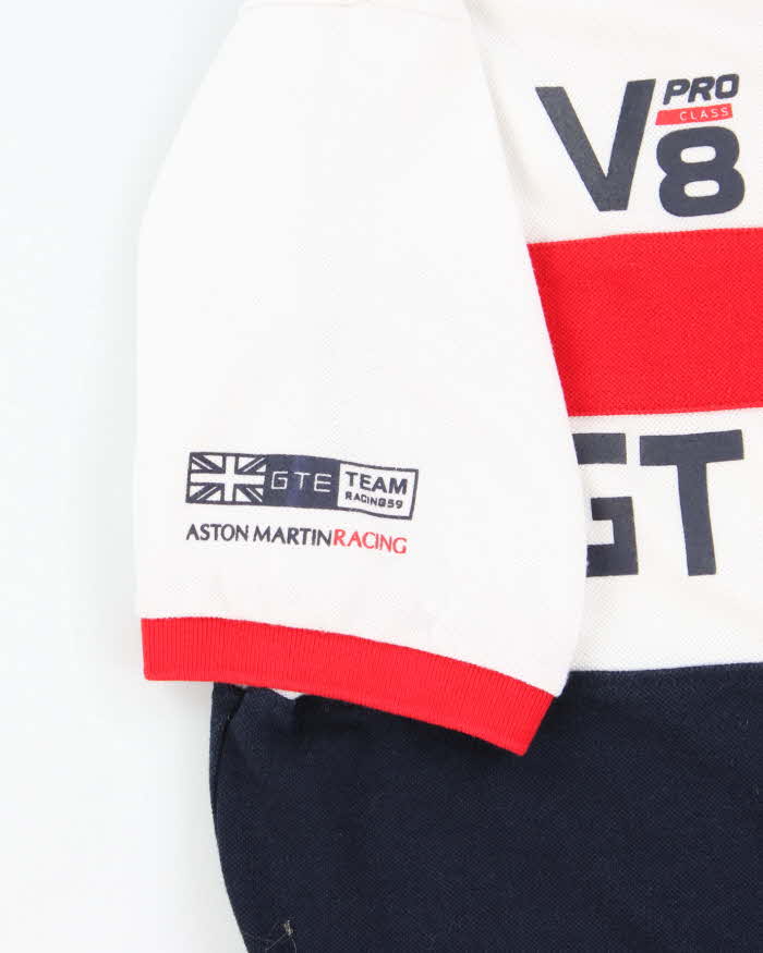 Vintage 2000's Hackett Aston Martin Embroidered Polo Shirt - XXL