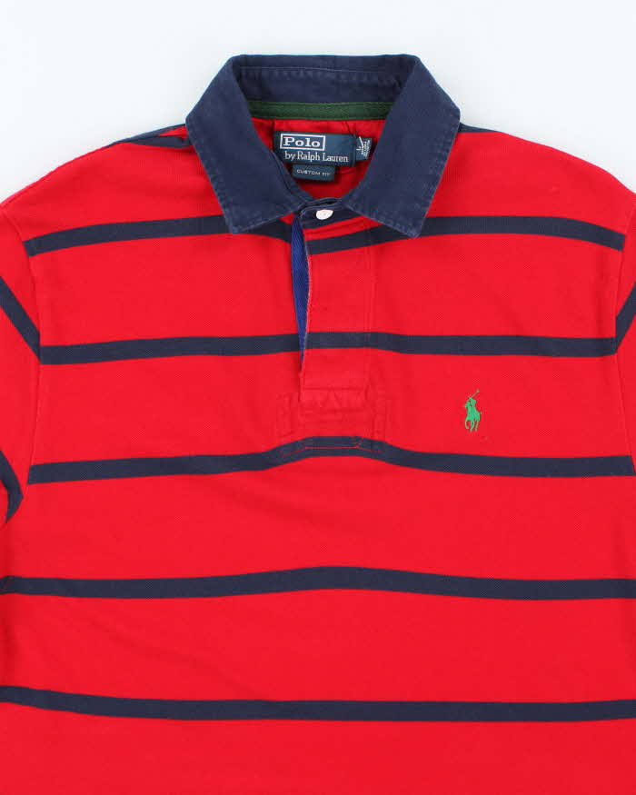 Vintage 2000's Ralph Lauren Striped Polo Shirt - L