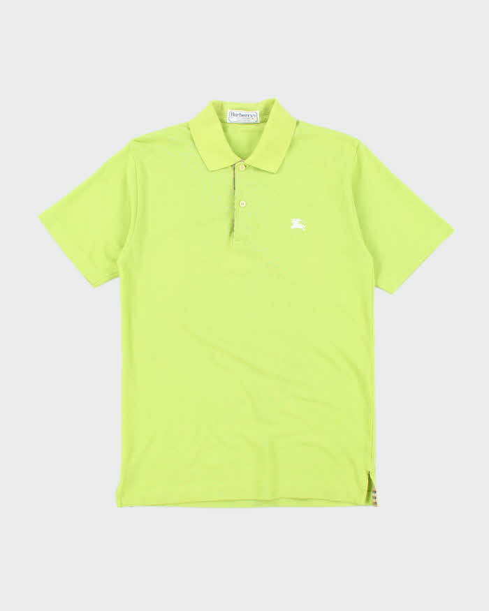 Vintage 90's Burberry Small Embroidered Logo Polo Shirt - S