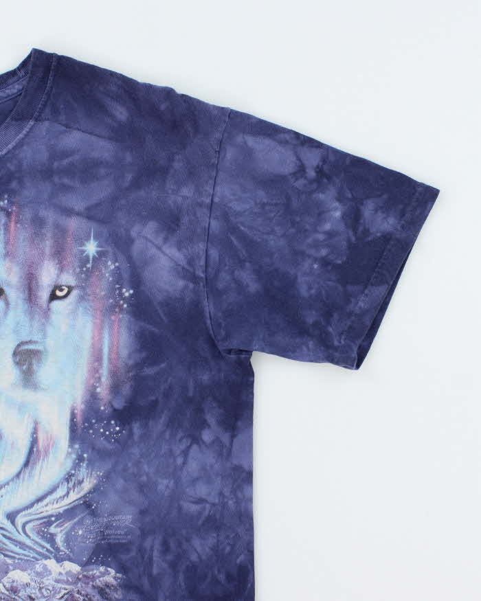 Vintage 2000's The Mountain Tie-Dye Wolf Graphic T-Shirt - L