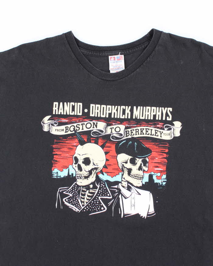 Vintage 2000's Rancid & Dropkick Murphy Punk Band Tour T-Shirt - XL