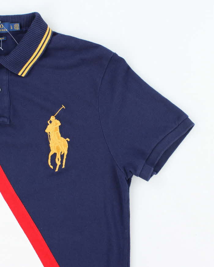 Vintage Y2K Ralph Lauren Big Horse Embroidered Polo Shirt - L