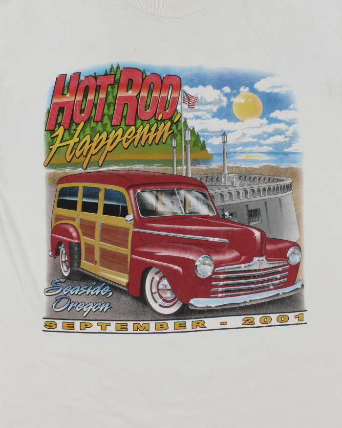 Vintage Y2K Hot Rod Happening Graphic T-Shirt - L