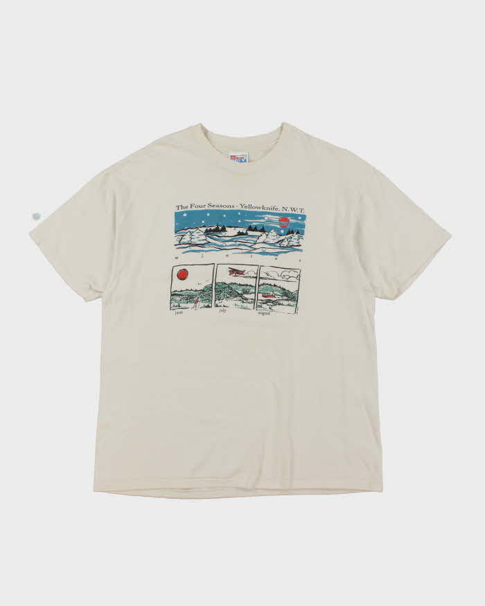 Vintage 90's Yellowknife Four Seasons Graphic T-Shirt - XL
