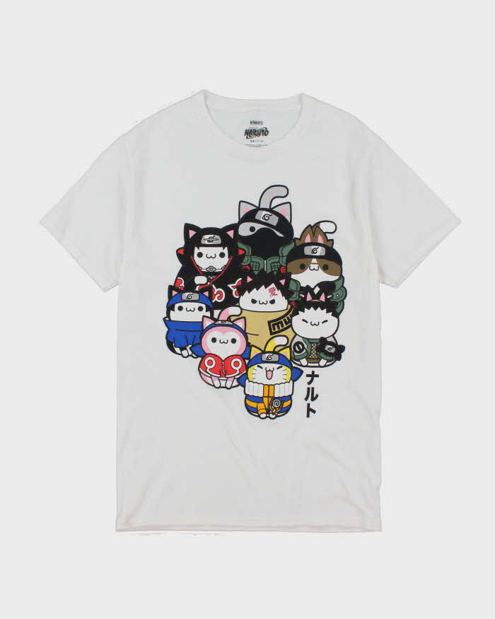 Vintage Naurto Cat Characters Graphic T-Shirt - S