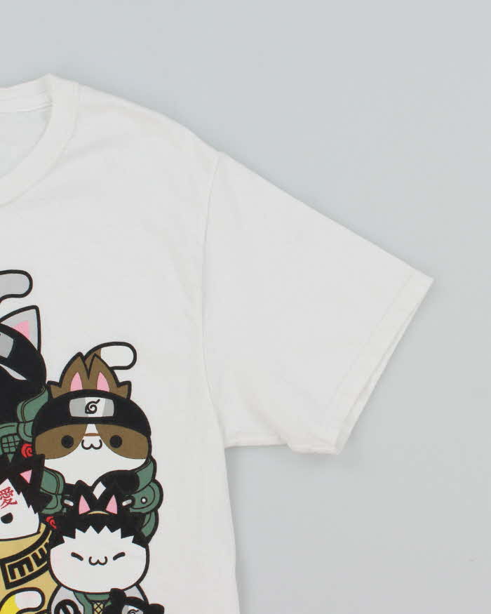 Vintage Naurto Cat Characters Graphic T-Shirt - S