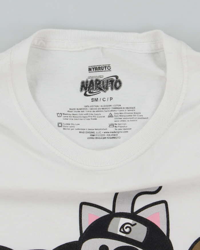 Vintage Naurto Cat Characters Graphic T-Shirt - S