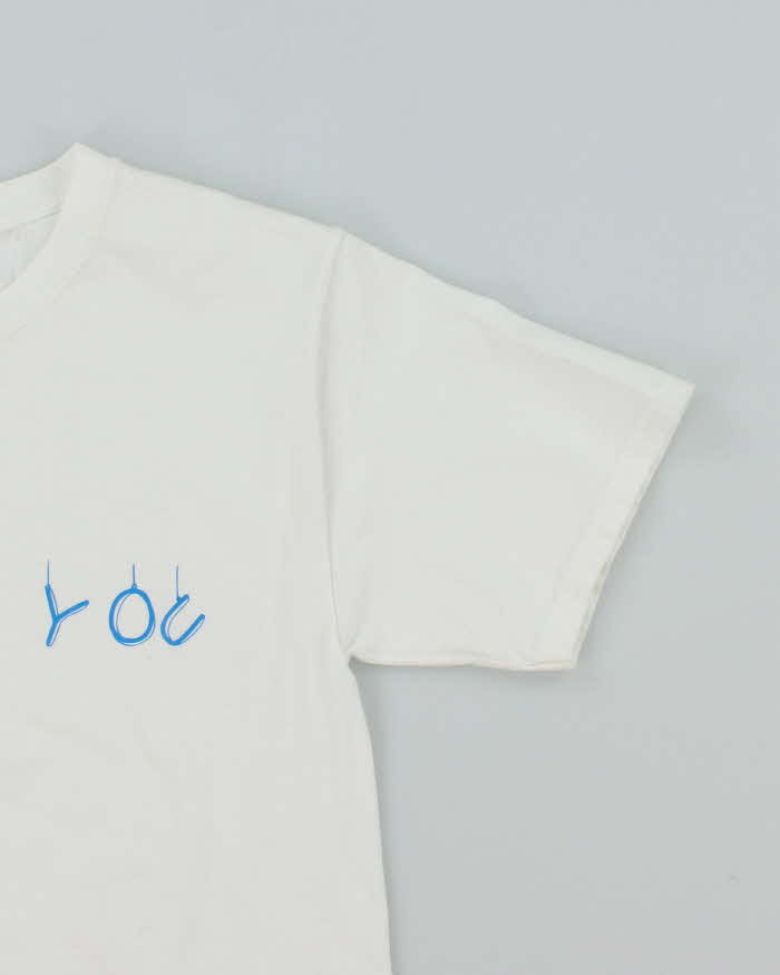 Vintage Y2K I Adore You Illustrated Graphic T-Shirt - S