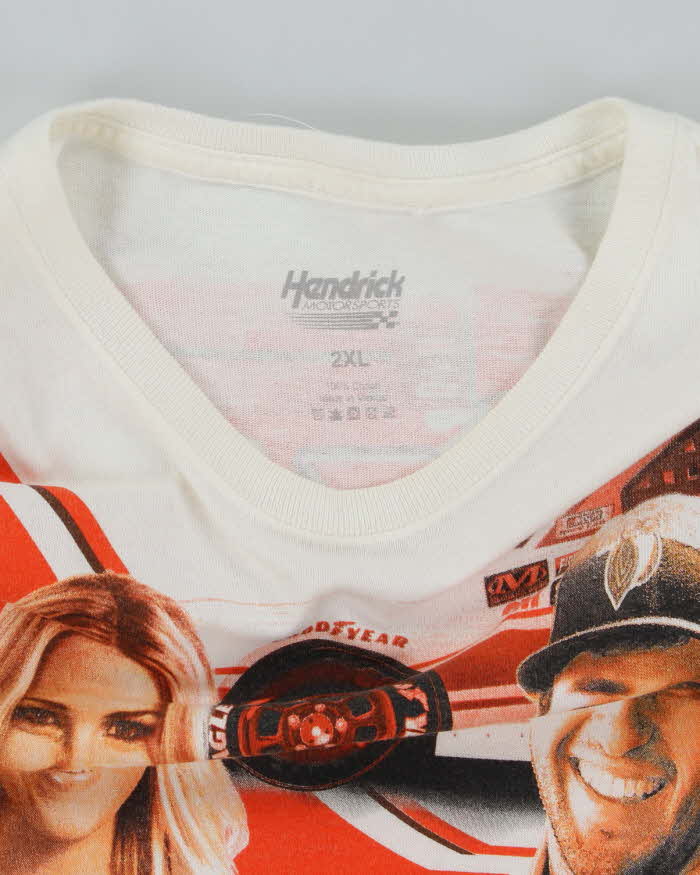 Vintage Y2K Hendrick Motorsports Nascar Hooters All Over Print T-Shirt - XXL