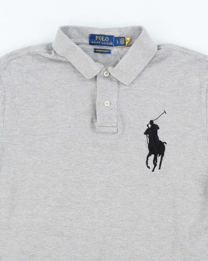Vintage Y2K Ralph Lauren Big Horse Embroidery Polo Shirt - L