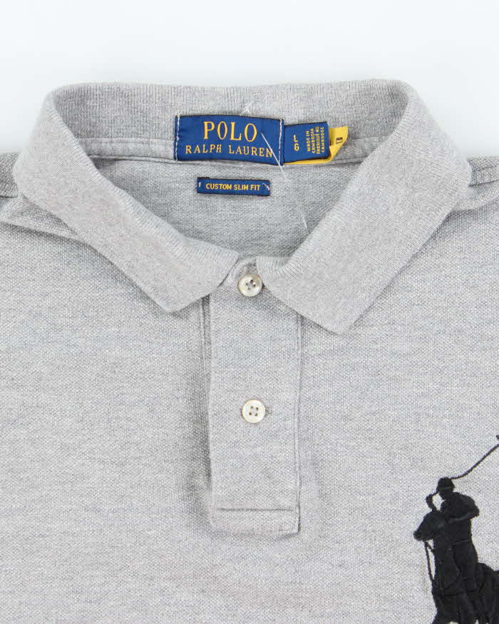 Vintage Y2K Ralph Lauren Big Horse Embroidery Polo Shirt - L