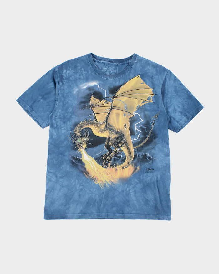 Vintage Y2K The Mountain Fire Breathing Dragon Graphic T-Shirt - L