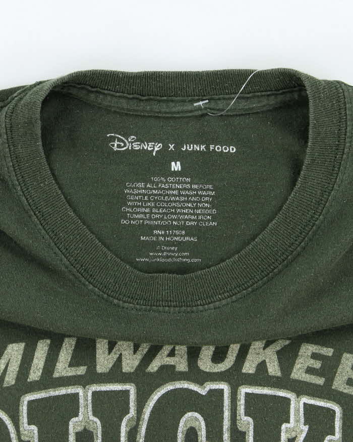 Junk Food x Disney Milwaukee Bucks Basketball Graphic T-Shirt - M