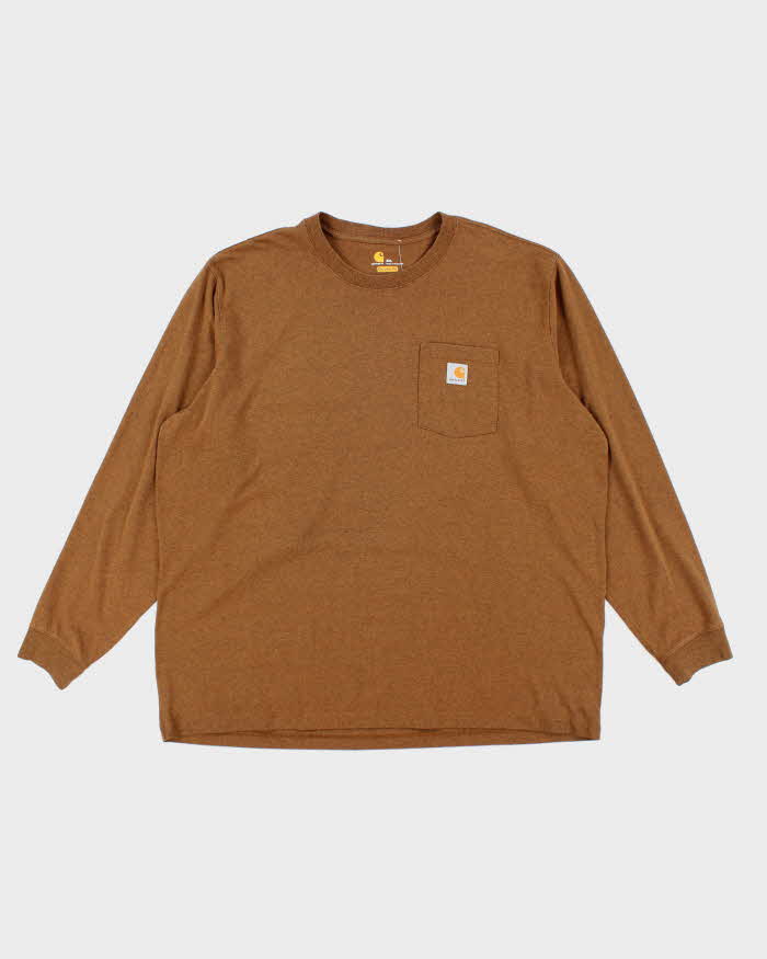 Vintage Carhartt Oversized Long Sleeve Pocket T-Shirt - XXXL