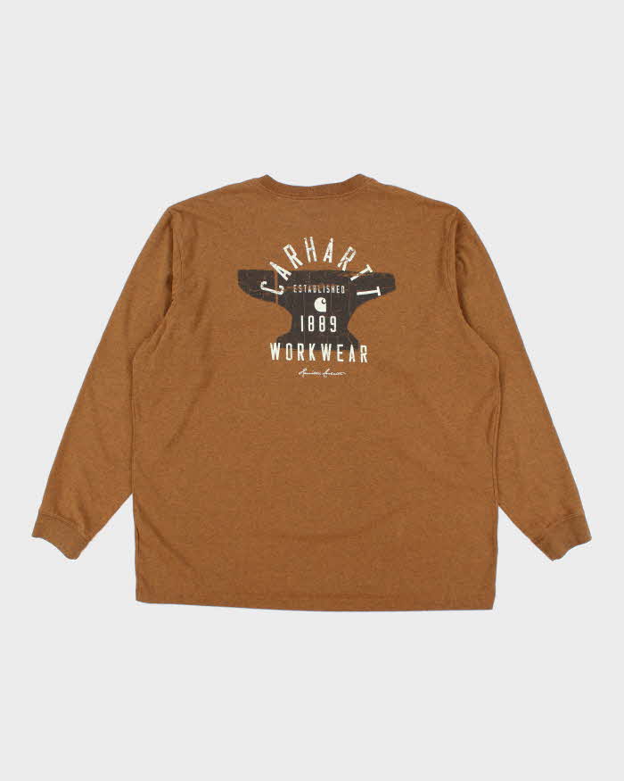 Vintage Carhartt Oversized Long Sleeve Pocket T-Shirt - XXXL