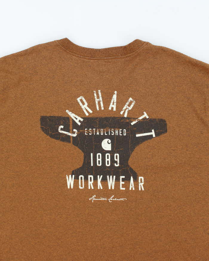 Vintage Carhartt Oversized Long Sleeve Pocket T-Shirt - XXXL