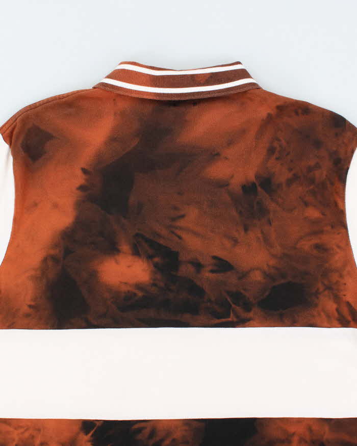 Vintage Y2K Ralph Lauren Bleach Dye Big Horse Polo Shirt - L