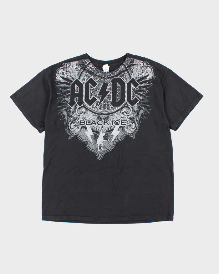 Vintage 2000's AC/DC Black Ice Graphic Band T-Shirt - XL
