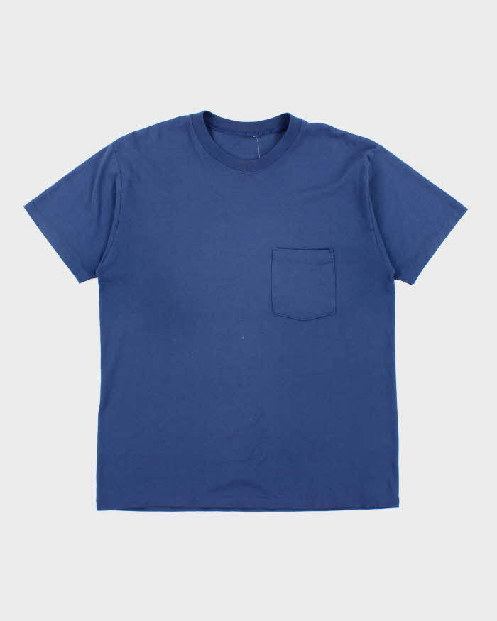 Vintage 90's Single Stitch Blank Pocket T-Shirt - L