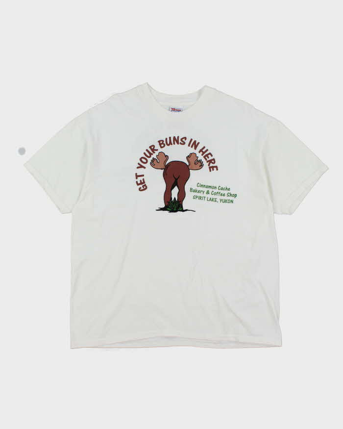 Vintage 90's Moose Buns Bakery Graphic T-Shirt - XL