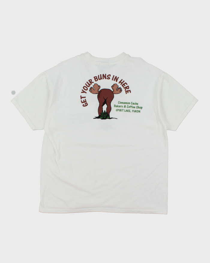 Vintage 90's Moose Buns Bakery Graphic T-Shirt - XL