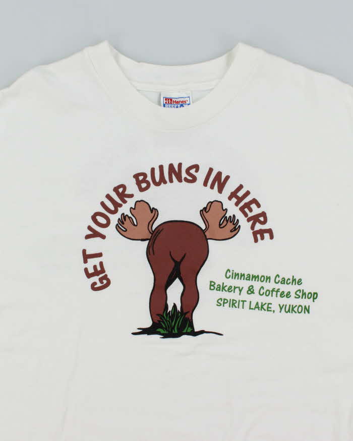 Vintage 90's Moose Buns Bakery Graphic T-Shirt - XL