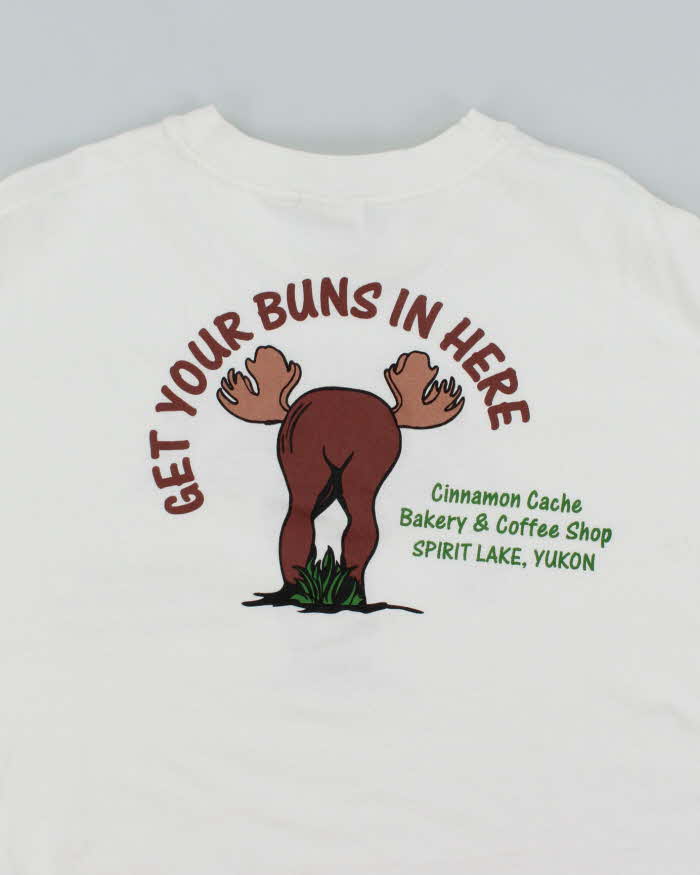 Vintage 90's Moose Buns Bakery Graphic T-Shirt - XL