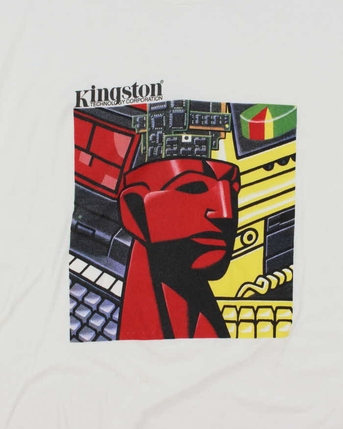 Vintage 90's Kingston Technology Graphic T-Shirt - XL