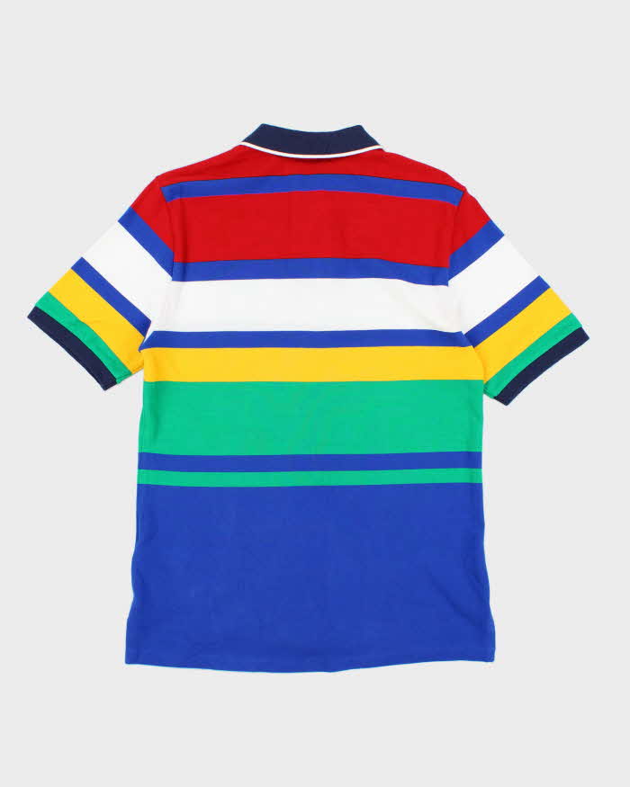 Vintage 2000's Ralph Lauren Polo Spell Out Patterned Polo Shirt - XL