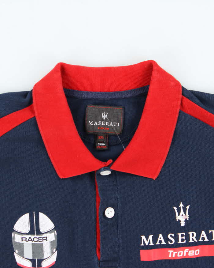Vintage Maserati Long Sleeve Polo Shirt - XXL