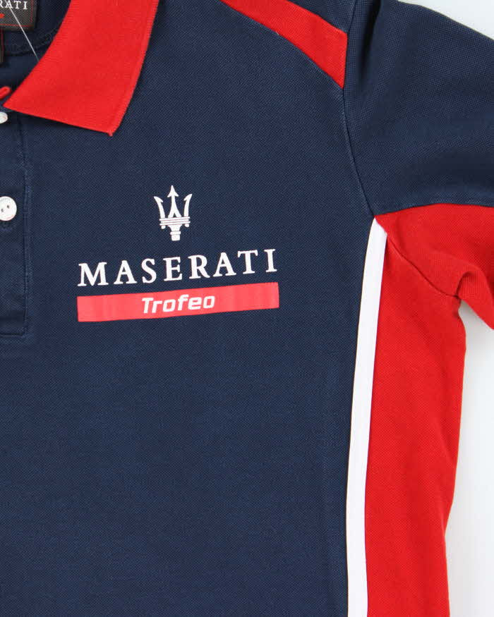 Vintage Maserati Long Sleeve Polo Shirt - XXL