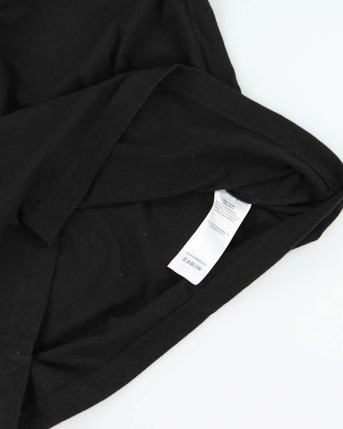 True Religion Black Felt Logo Crewneck T-Shirt - S