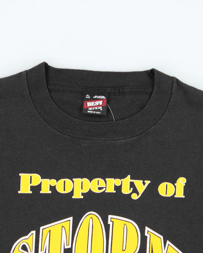 Vintage 90s Storm Football Single Stitch T-Shirt - XL